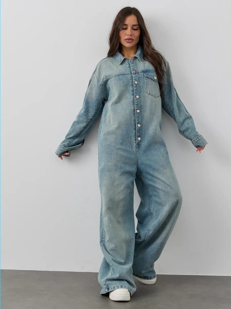 Джинсовый комбинезон — фото 2